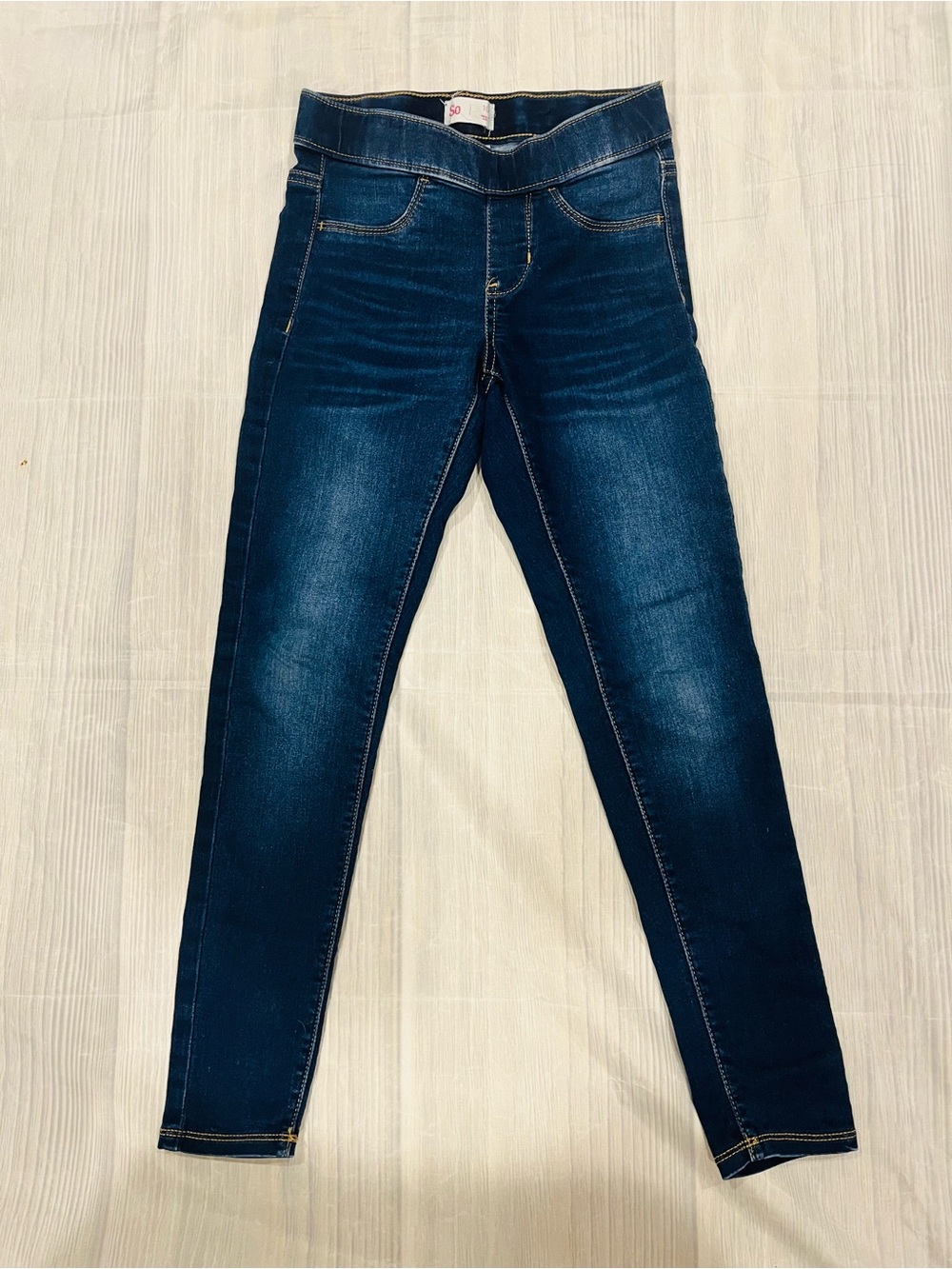 Classic Dark Blue Girls Skinny Jeans Sz 10